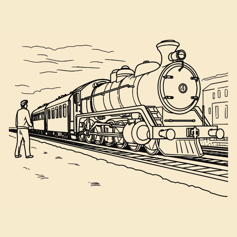 Train Lover Sketch