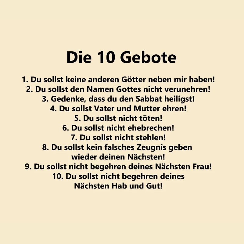 10 commandements