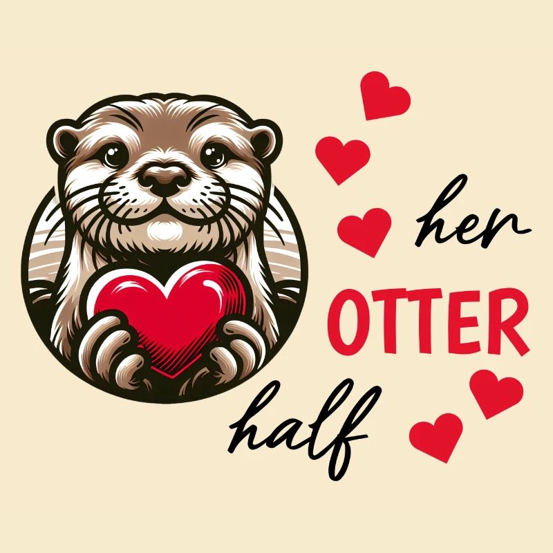 Otter half liebe geschenk