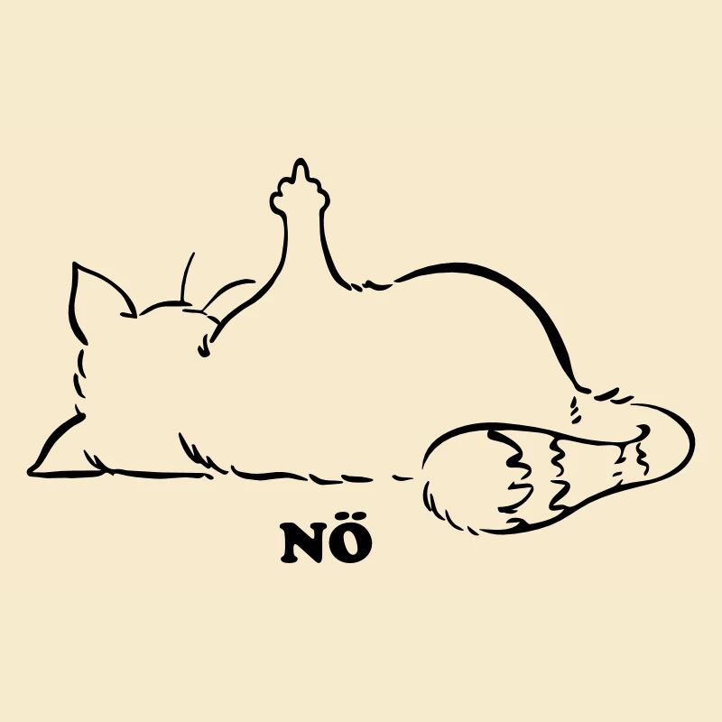 Katze Nö, Nein, No...Mittelfinger
