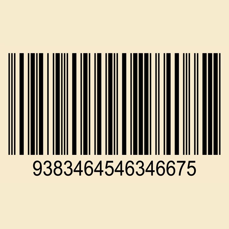 Code barres / code-barres en noir avec des chiffres