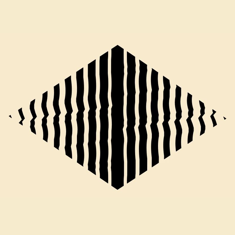 Rhombus shape line pattern many strokes