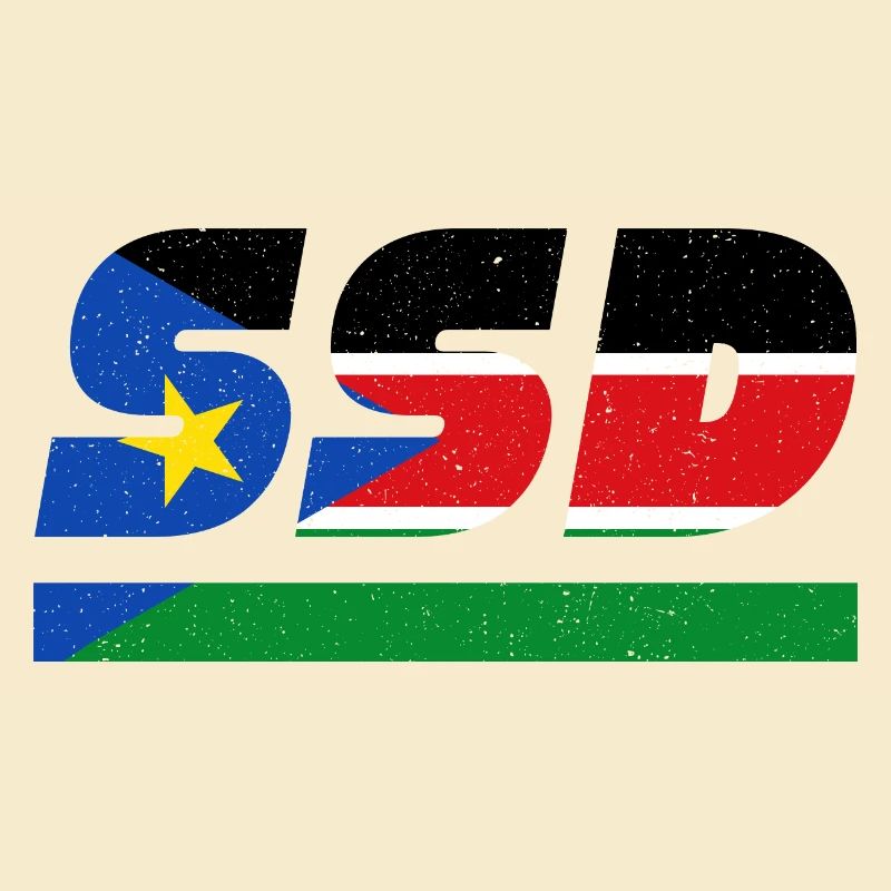 Drapeau du Soudan du Sud Drapeau SSD
