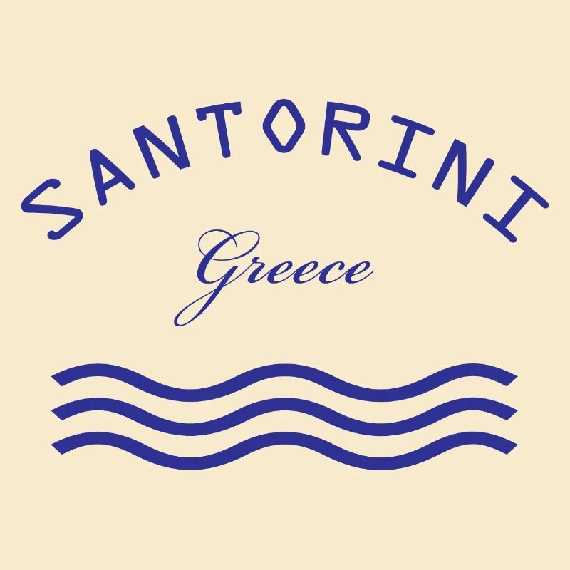 Santorin Grèce Vagues