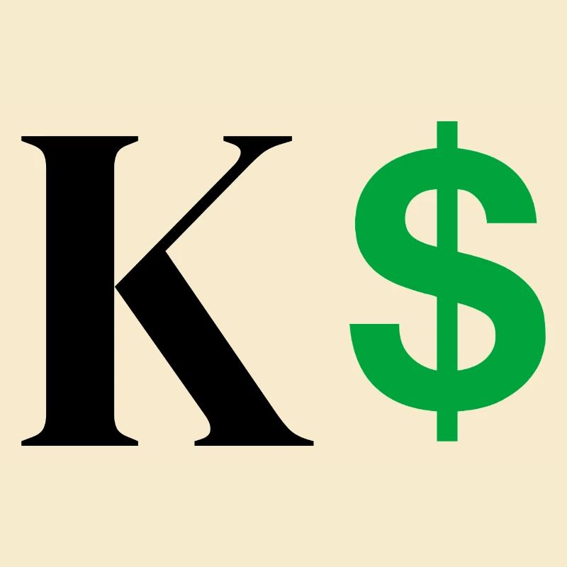 Buchstabe k Dollar