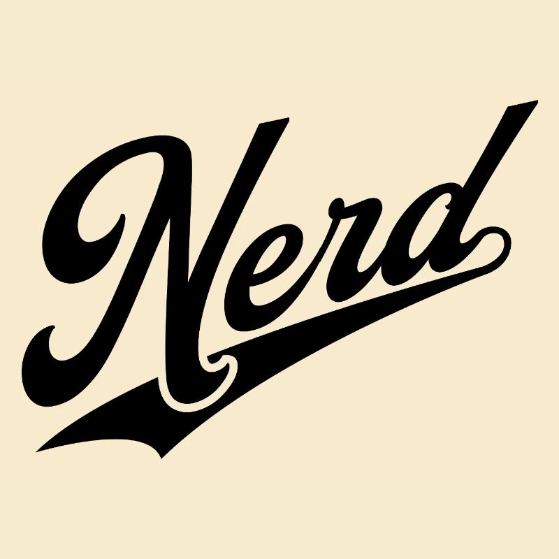 NERDY forever - NERD retro schwarz