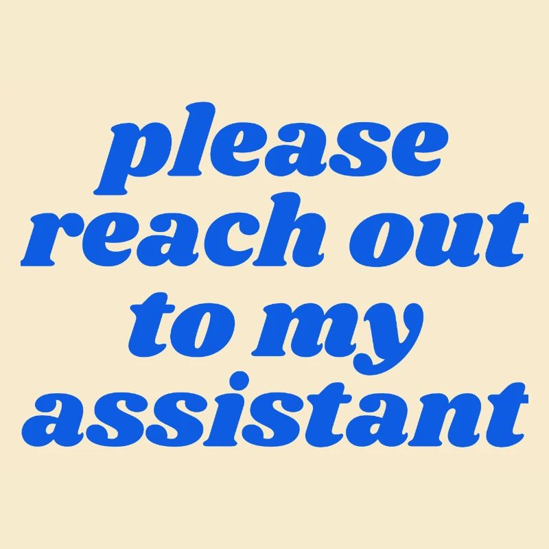 Merci de contacter mon assistant