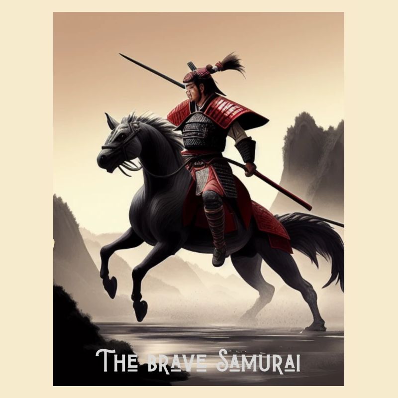 Le brave samouraï Le brave samouraï à cheval