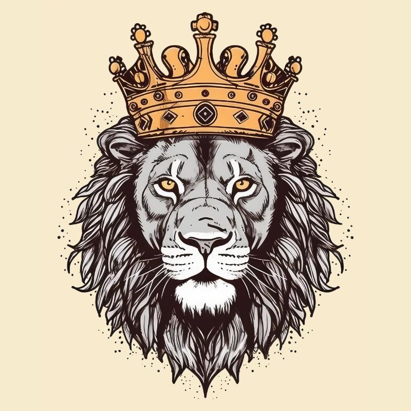 Lion with crown