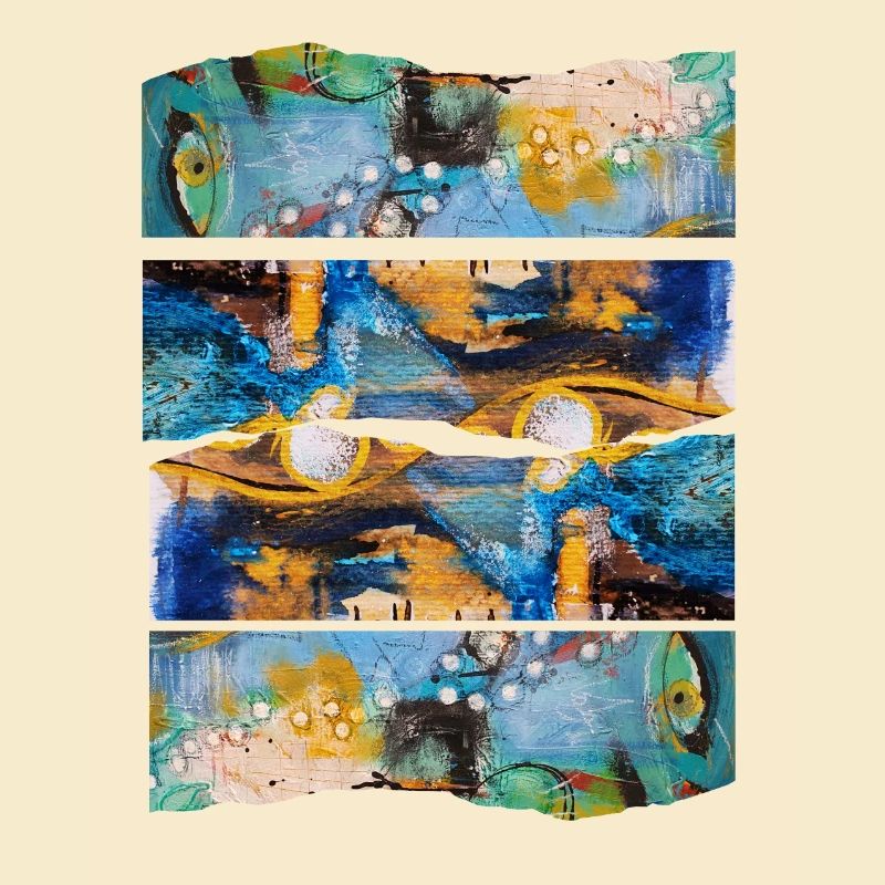 Expression colorée abstraite