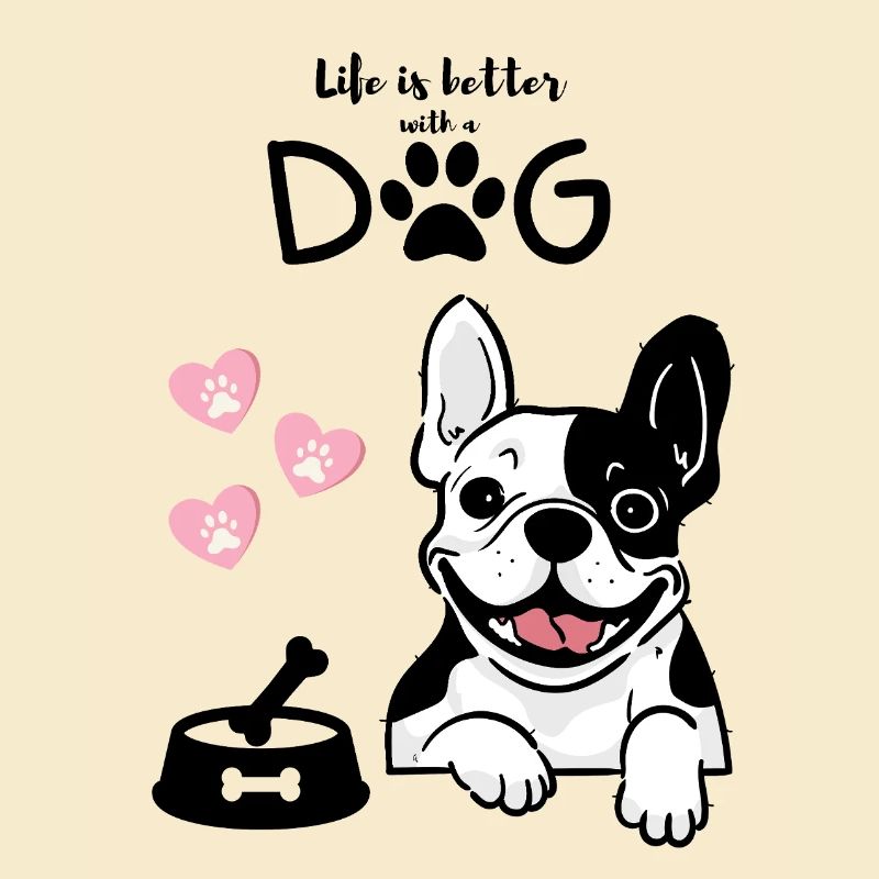 Pull mignon pour maman de chien bouledogue français « Frenchie »