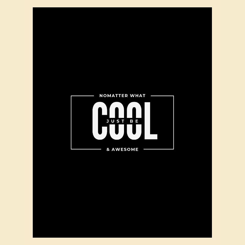 Peu importe la typographie audacieuse et cool