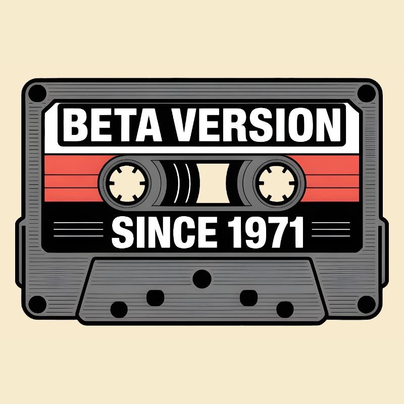 Conception de cassette de cassette rétro