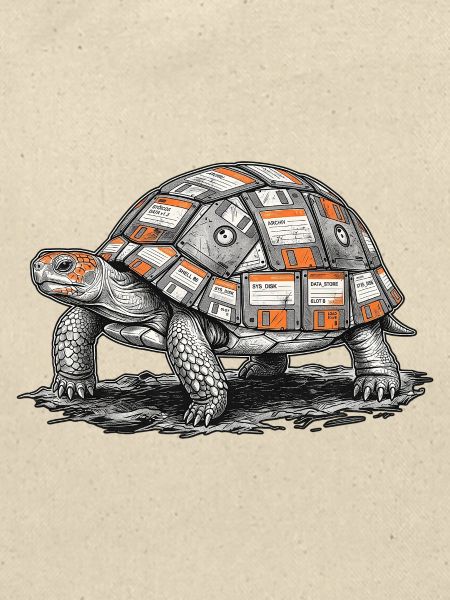 Disketten Schildkröte