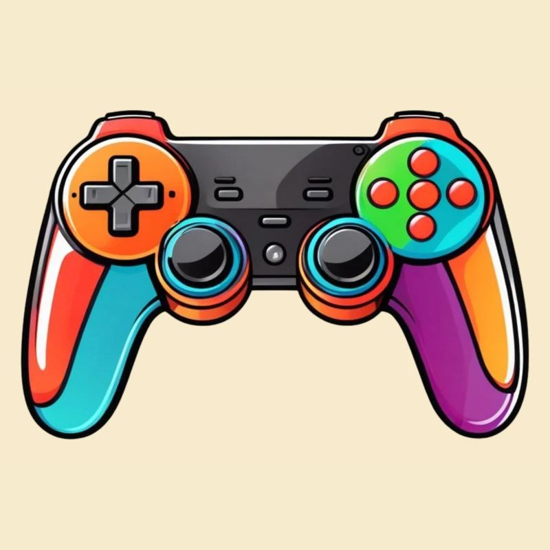 Gamepad Controller Farben Bunt
