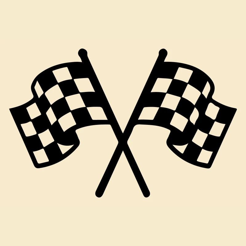 Icône du drapeau de course