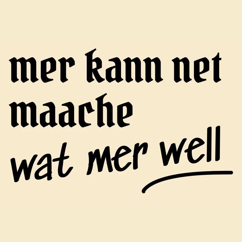 Kölsche Spruch Design Geschenk