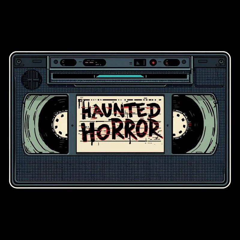 Haunted Horror Cassette Retro