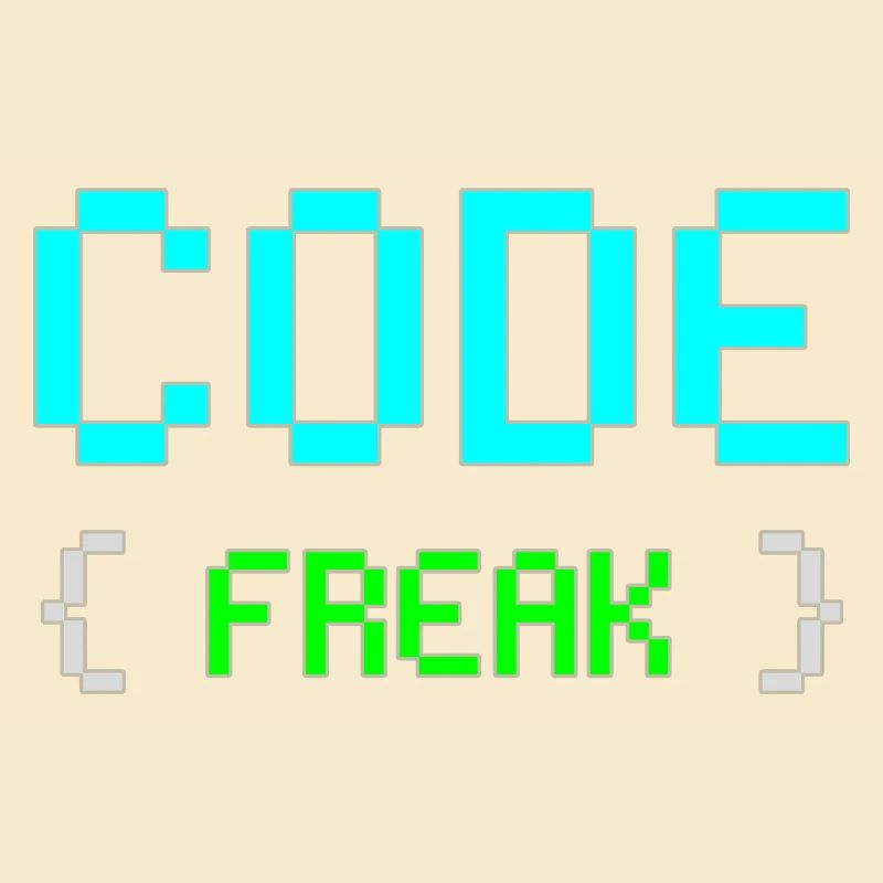 Pixel Code Freak Neon Tee
