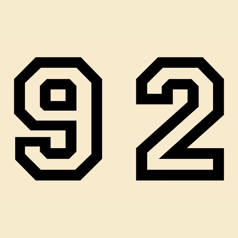 Number - 92 - Ninety Two