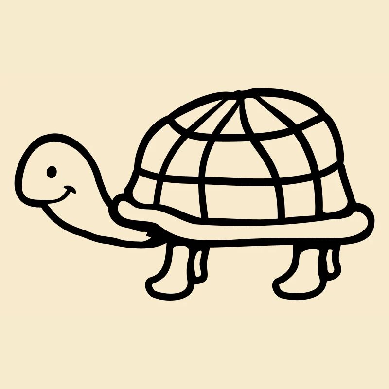 Turtle long neck smiling happy funny