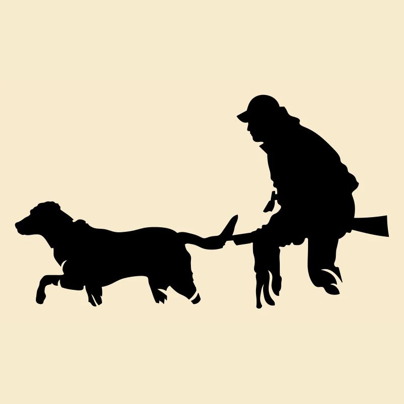 Jäger mit Hund