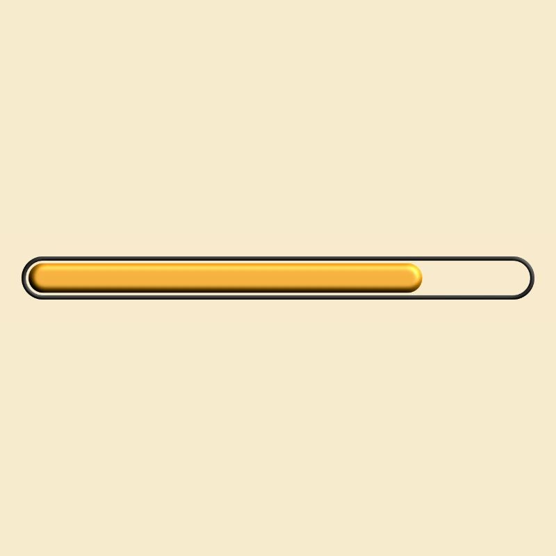 Gold loading bar (75%) great deep style