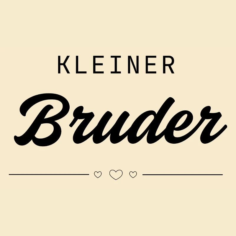 Minimalistisch kleiner Bruder, moderner Schriftzug