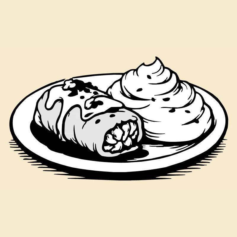 Golubzi cabbage wrap with mashed potatoes