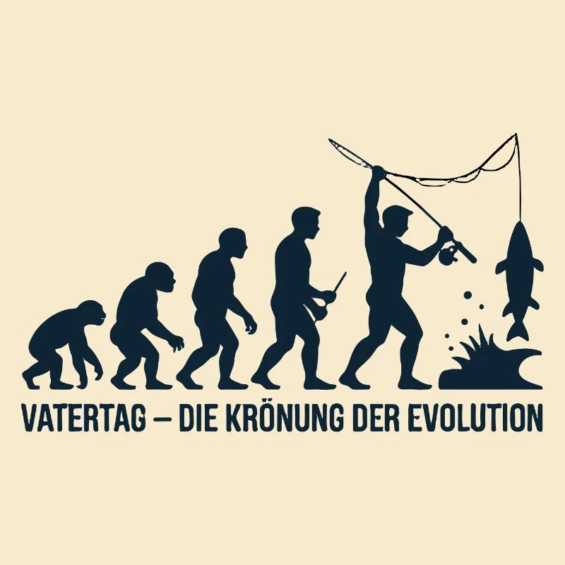 Vatertag Krönung der Evolution Angler Papa 2026