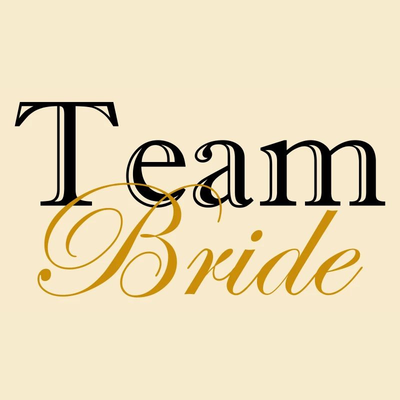 Team Bride T-Shirt Bachelor Gold Wedding Gift