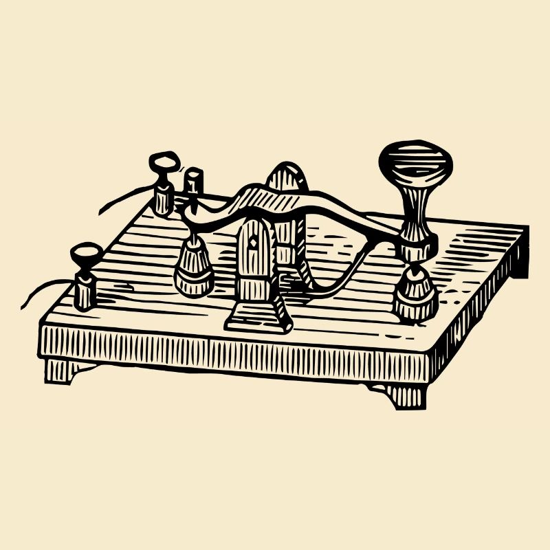 Vintage Morse Code Device, Retro Communication