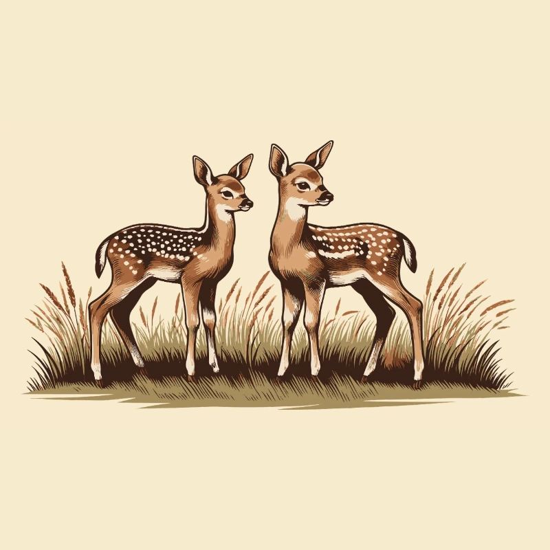 Cerf sur prairie