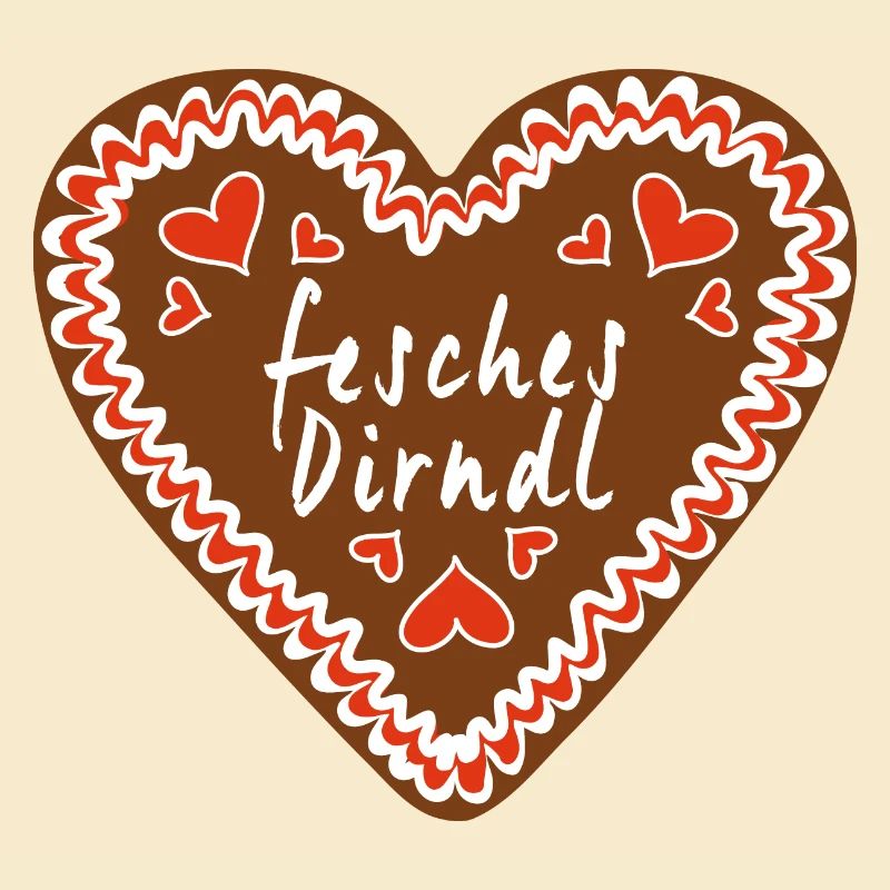 Chic Dirndl Gingerbread Heart