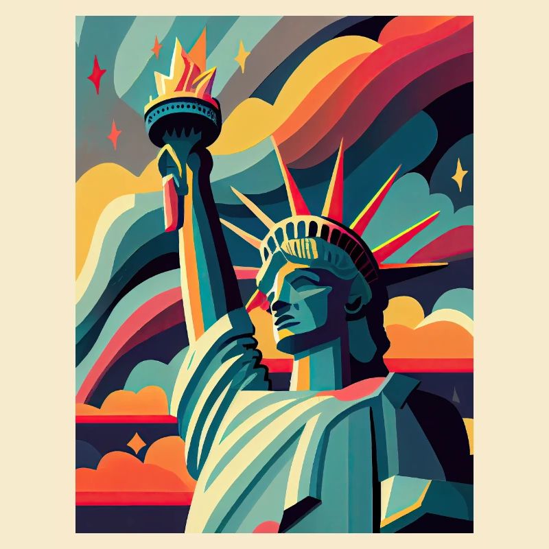 Liberty Colorful Art