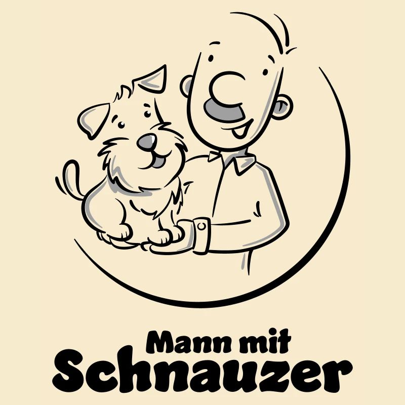 Mann mit Schnauzer (Oberlippenbart)