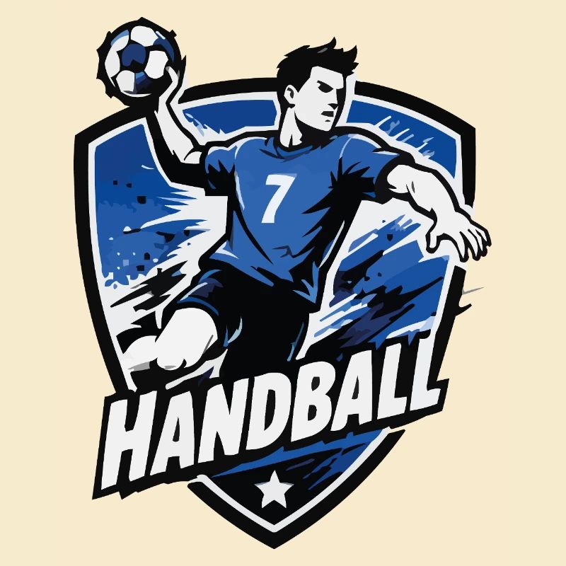Bouclier bleu de l’attaquant de handball