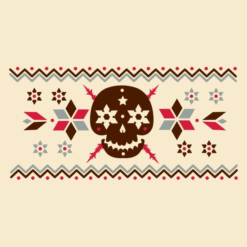 Skull pattern in the Norwegian style