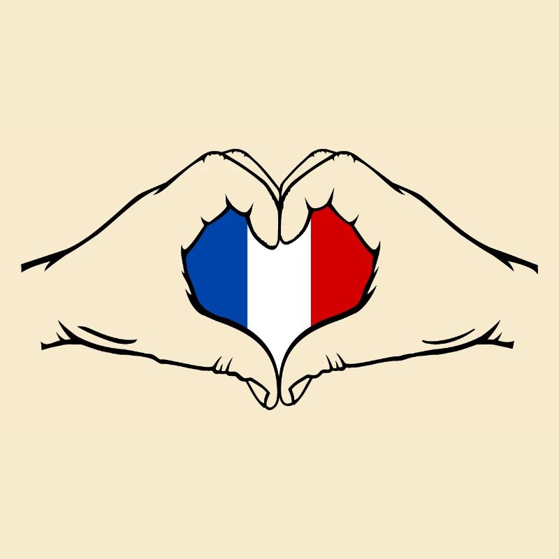 Frankreich Herzform mit Hände
