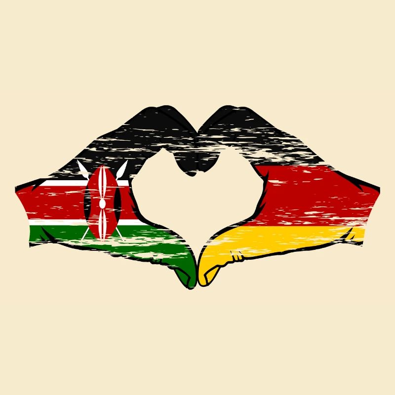 Kenya Germany hands heart shape used