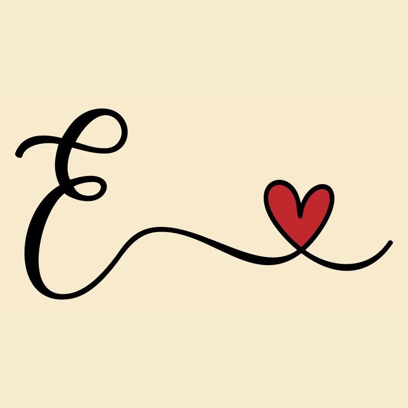 Letter E Monogram