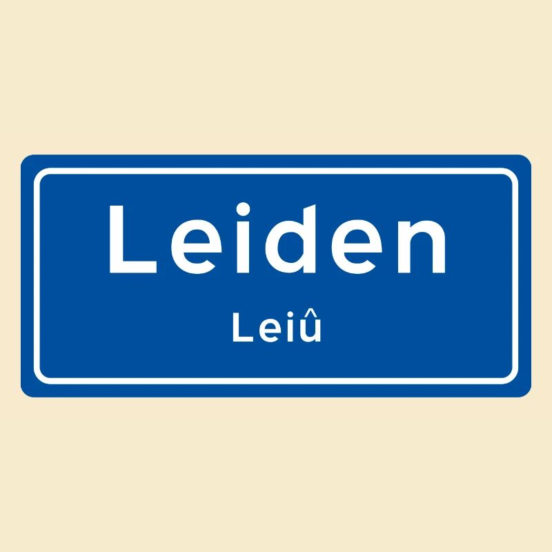 Panneau du nom de lieu de Leiden