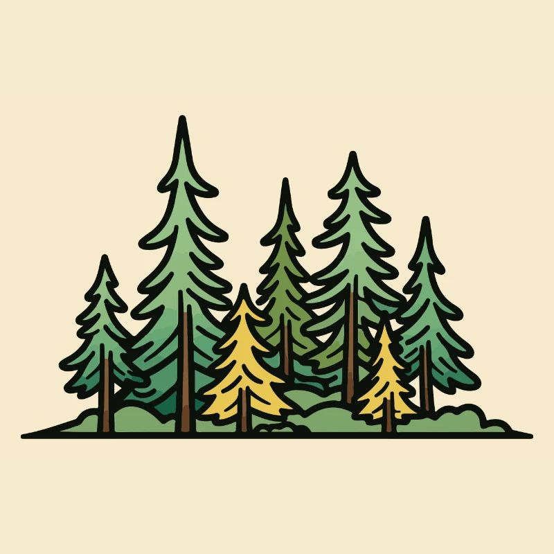 Forest, Landscape, Trees, Nature