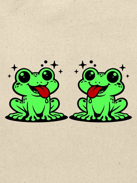 Kröte paar Frosch