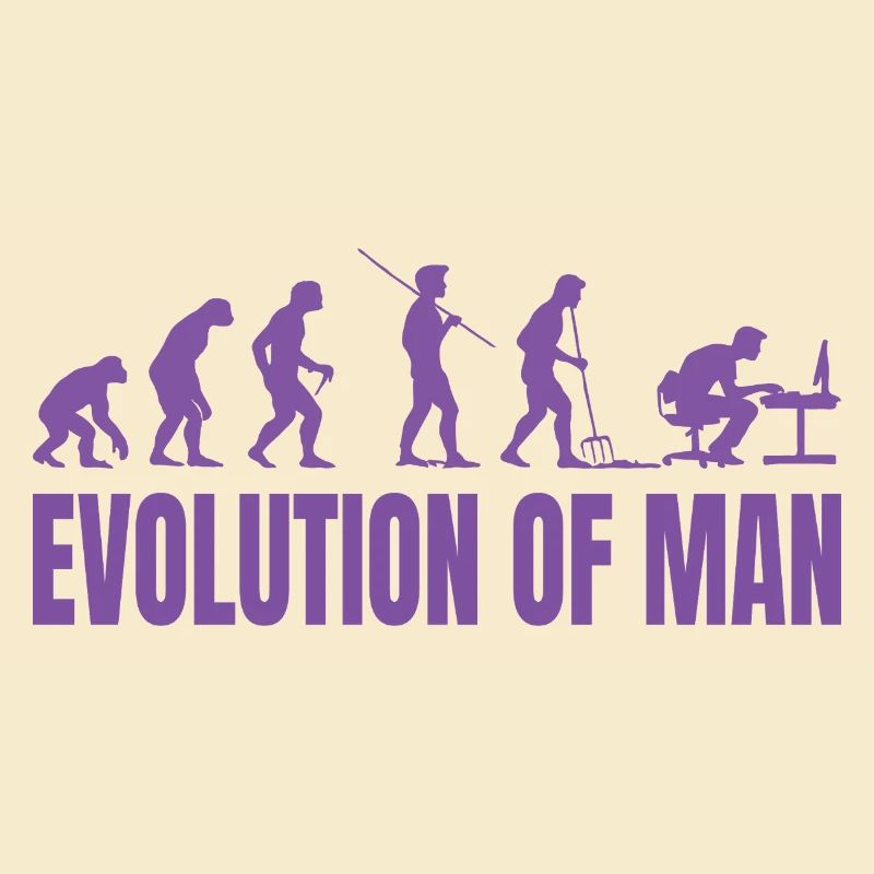 Programmierer Computerfreak Evolution Retro