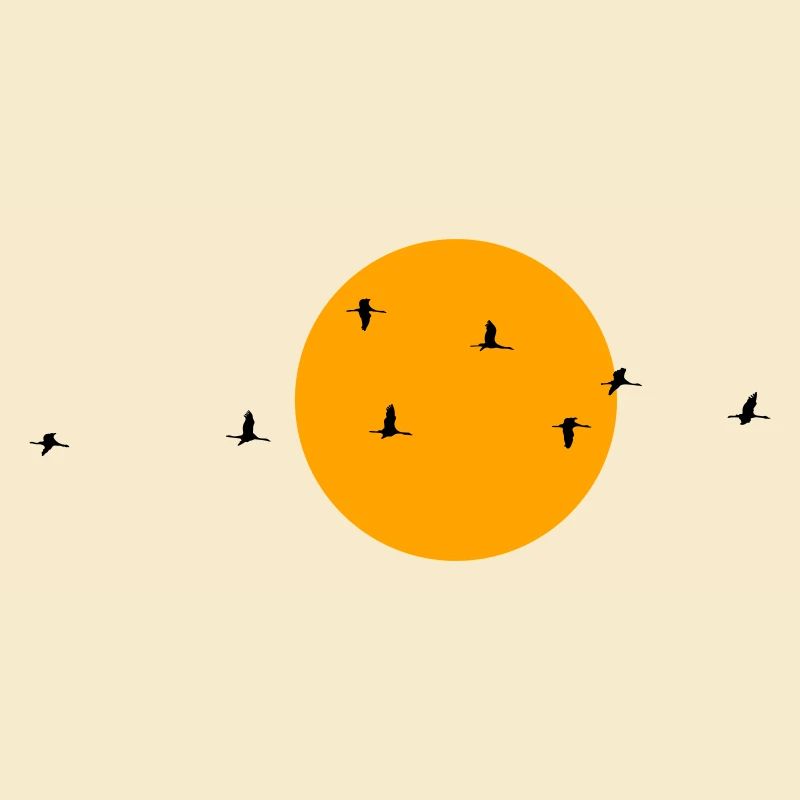 Wild Geese Cranes Spring
