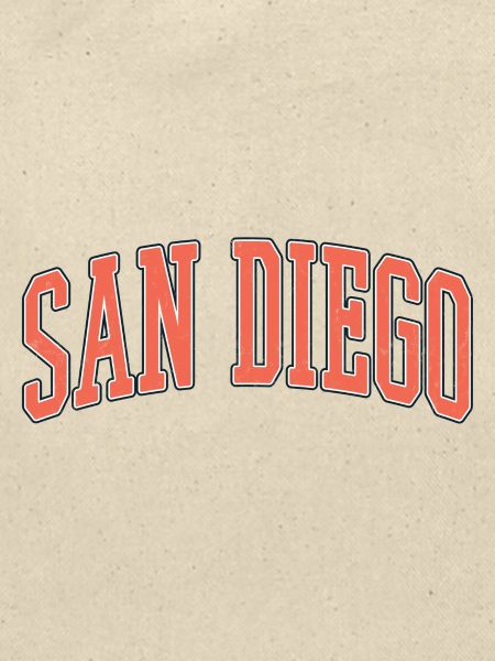 San Diego Blockschrift Design