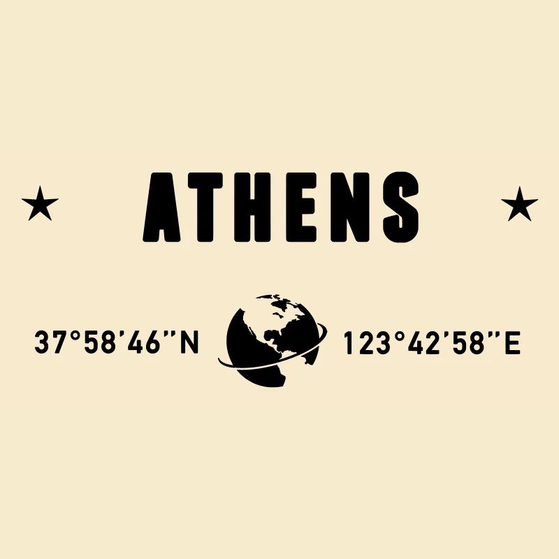 Athens Greece Coordinates Planet Earth