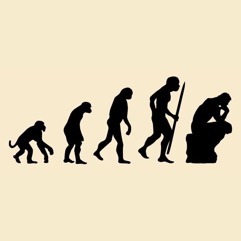 Evolution de la philosophie du penseur, philosophe