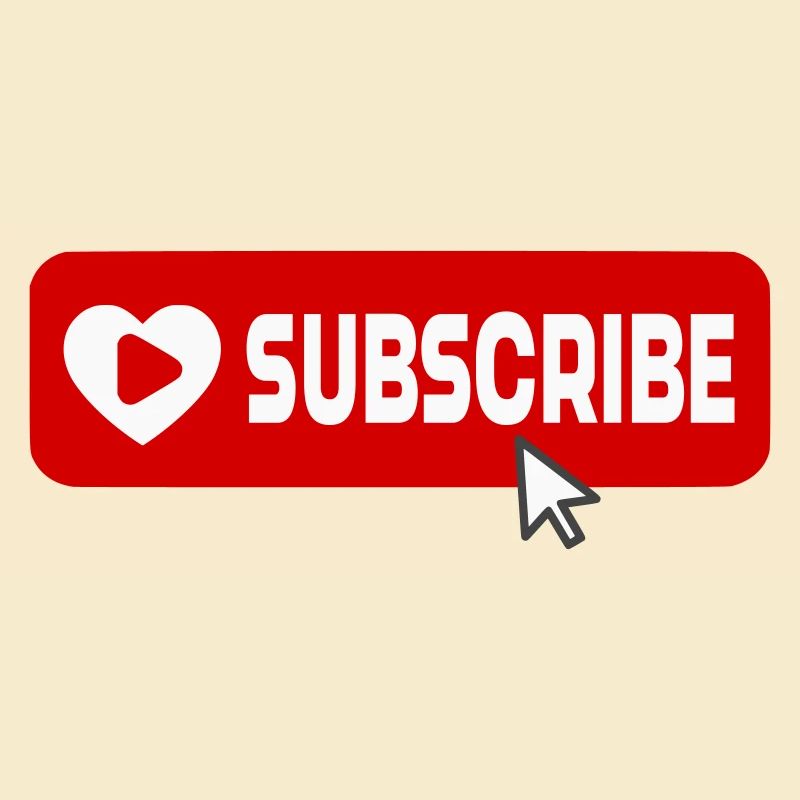 Fabulous YouTube Channel Subscribe Button Icon